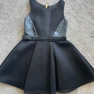Zoe Ltd Black and Gray Kids Formal Dress